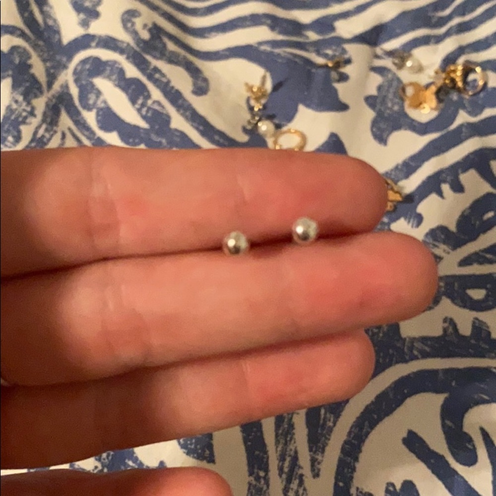 Small Sterling Silver Dillard’s earrings
